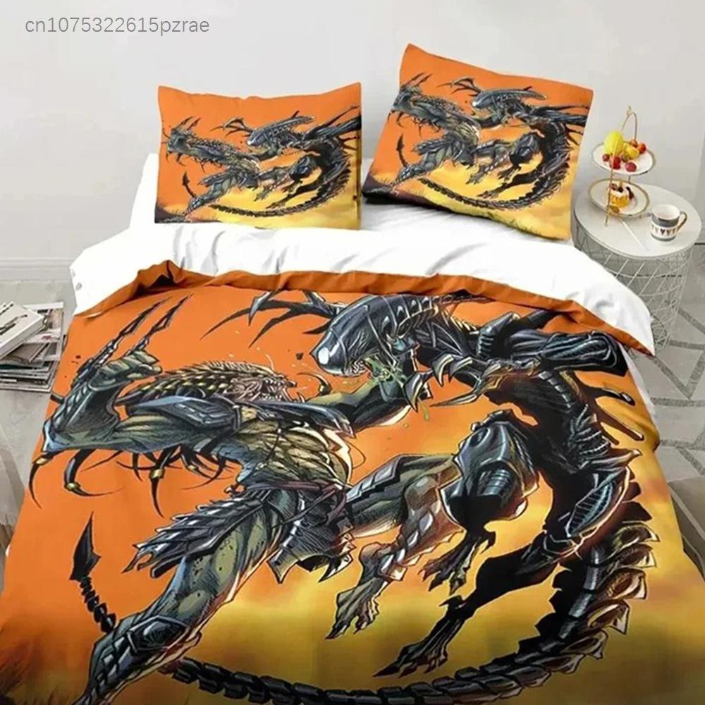 Alien Vs. Predator Predator Movie Bedding Set Bedroom Soft Modern Bedspreads Comefortable Duvet Cover Quilt Cover And Pillowcase