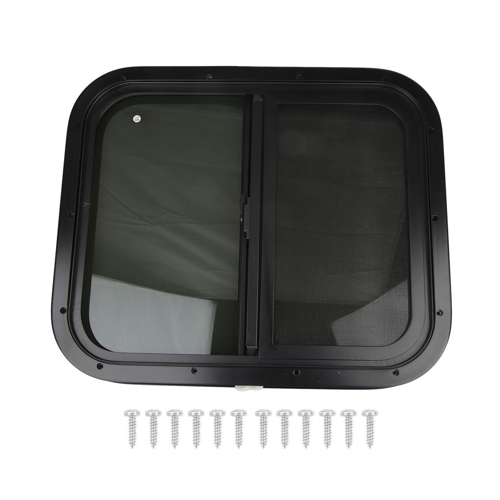 RV Push Pull Window Rounded Corner Waterproof Sealed UV Proof Smooth Polished For Camper Engineering Vehicle for