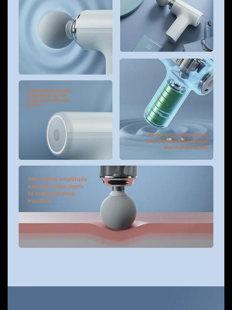 Mini Pro Fascia Gun: Electric Muscle Massager for Men & Women - Neck & Body Relaxation