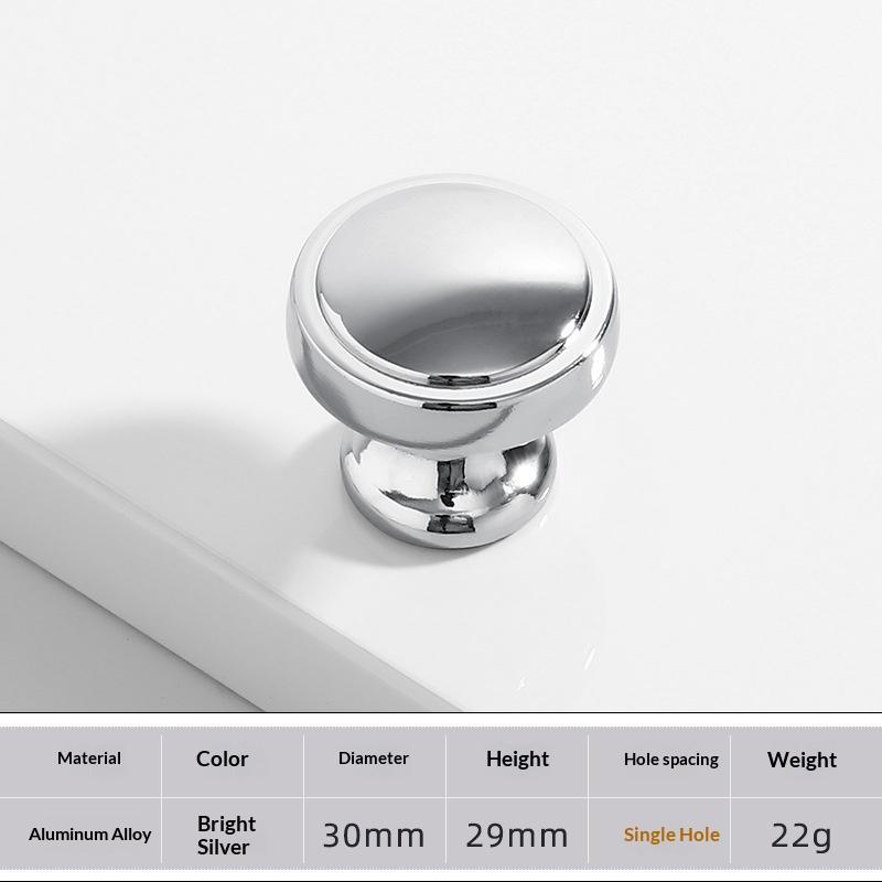 Aluminum Alloy Furniture Knobs Rustproof Waterproof Surface Classic Design for Cabinet Drawer Dresser Bathroom Kitchen Furniture