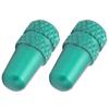 2pcs Presta Valve Caps Aluminium Alloy Presta Cycling Valve Dust Covers Bicycle Tire CapsGreen