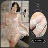Large size erotic underwear sexy slightly transparent uniform princess style pajamas pure lust mesh sling small chest passion temptation