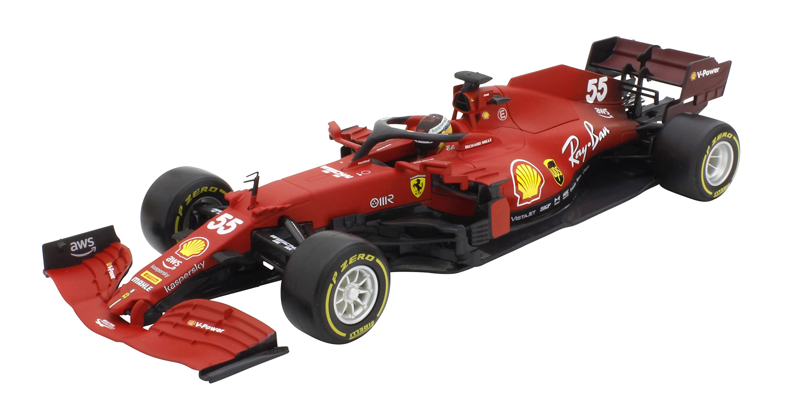 

Bburago Масштаб Ferrari SF21 Сайнс Готовое изделие 1/18 (2021) №55 C. Младший