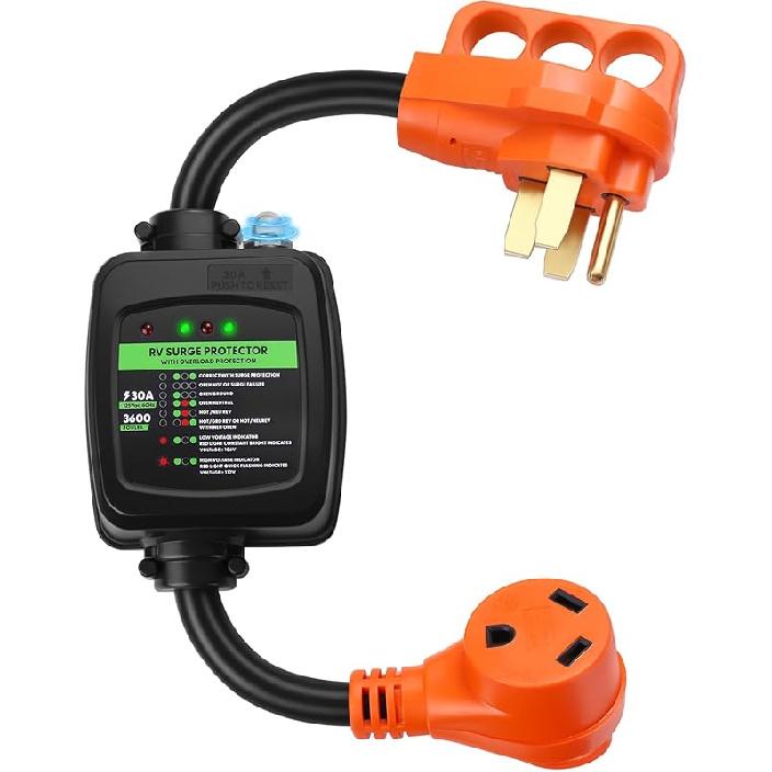 50 Amp To 30 Amp RV Adapter, Heavy Duty, Durable And Safer Plug With An Easier Grip