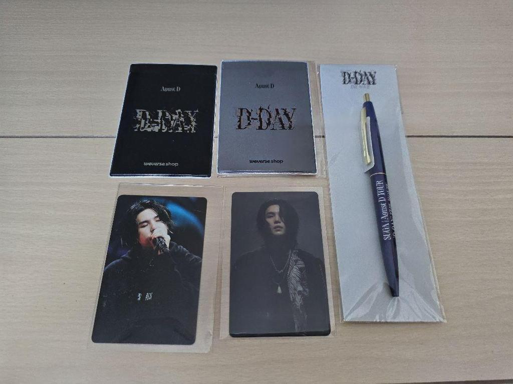 [USED] AgustD D-DAY Trading Card Ballpoint Pen