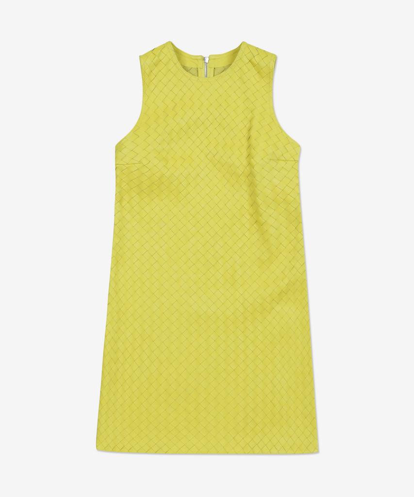 Bottega Veneta Intrecciato Mini Dress - Yellow / 727797V2Jg07193