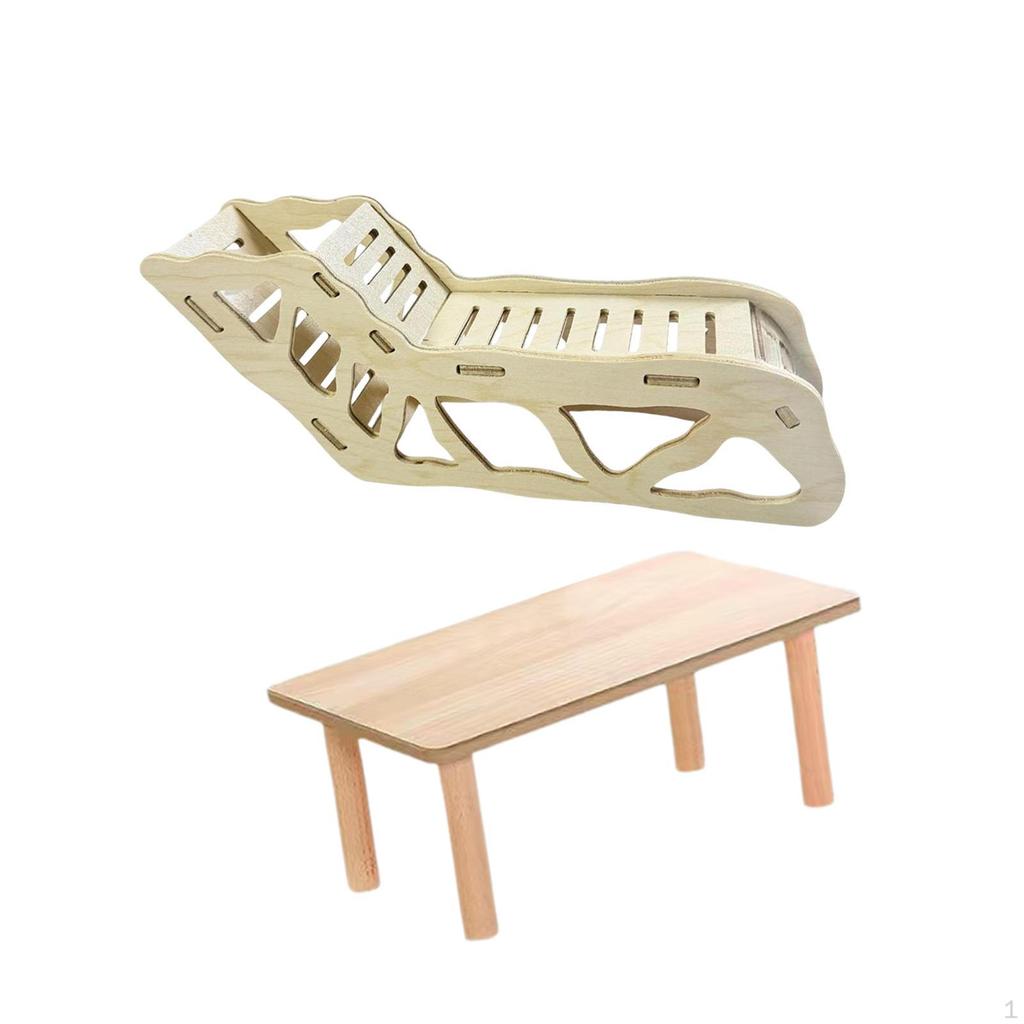 Hamster Hideout and Exploration Tunnel Play Wooden Platform Lightweight Exploring Toy for