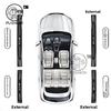 For BYD Sealion 5 DMI 2026 2025 Car Threshold Protection Sticker stainless steel Welcome Pedal Song Pro Dmi Accessories