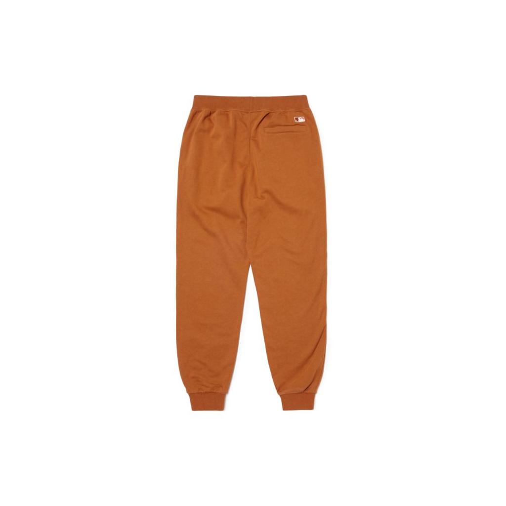 MLB Fw22 Solid Color Logo Embroidered Elastic Sweatpants Unisex pants Brown 3APTB0124-43BRS