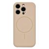 For iPhone 14 Pro Max Magnetic Case Skin Touch Liquid Silicone PC Shockproof Phone Cover