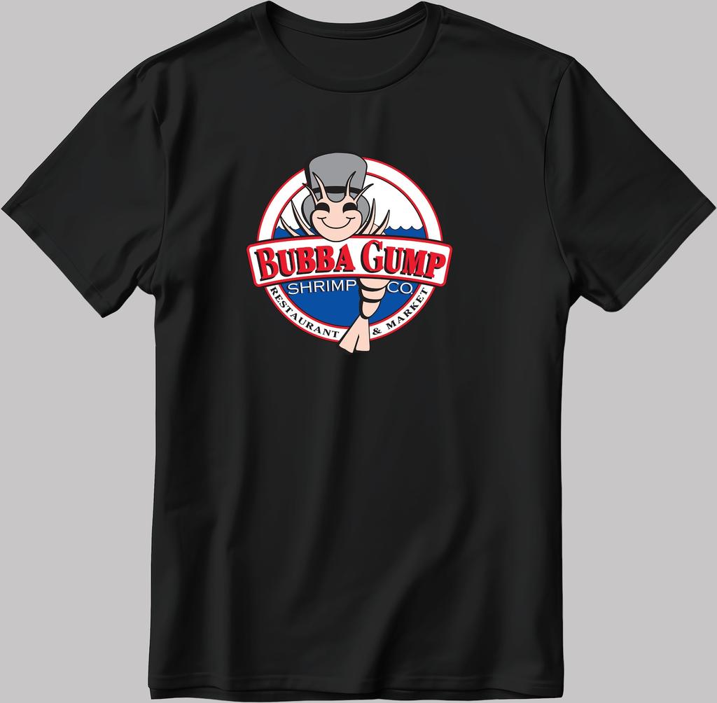 Bubba Gump, Bosque de Camarones Gump Camiseta de Manga Corta Hombre / Mujer C033