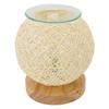 Verstellbare Rattan-Tischlampe Dimmbar Geflochtene Aromatherapie-Lampe Nachtlicht für Wohnzimmer Schlafzimmer Studentenwohnheim Dekoration