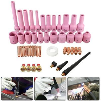 46 Pcs TIG Gas Lens Collet Body Assorted Kit For TIG Welding Torch SR WP9 20 25