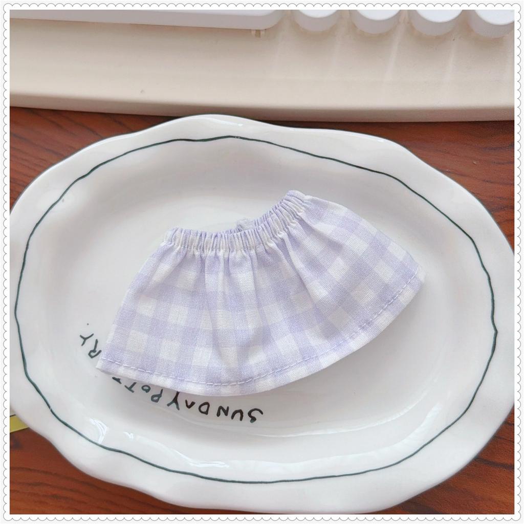10-15Cm Cute Mini Idol Doll Clothes Cartoon White Bunny Skirt Diy Dress Up Plush Doll Accessories Girls Fans Collection Gifts
