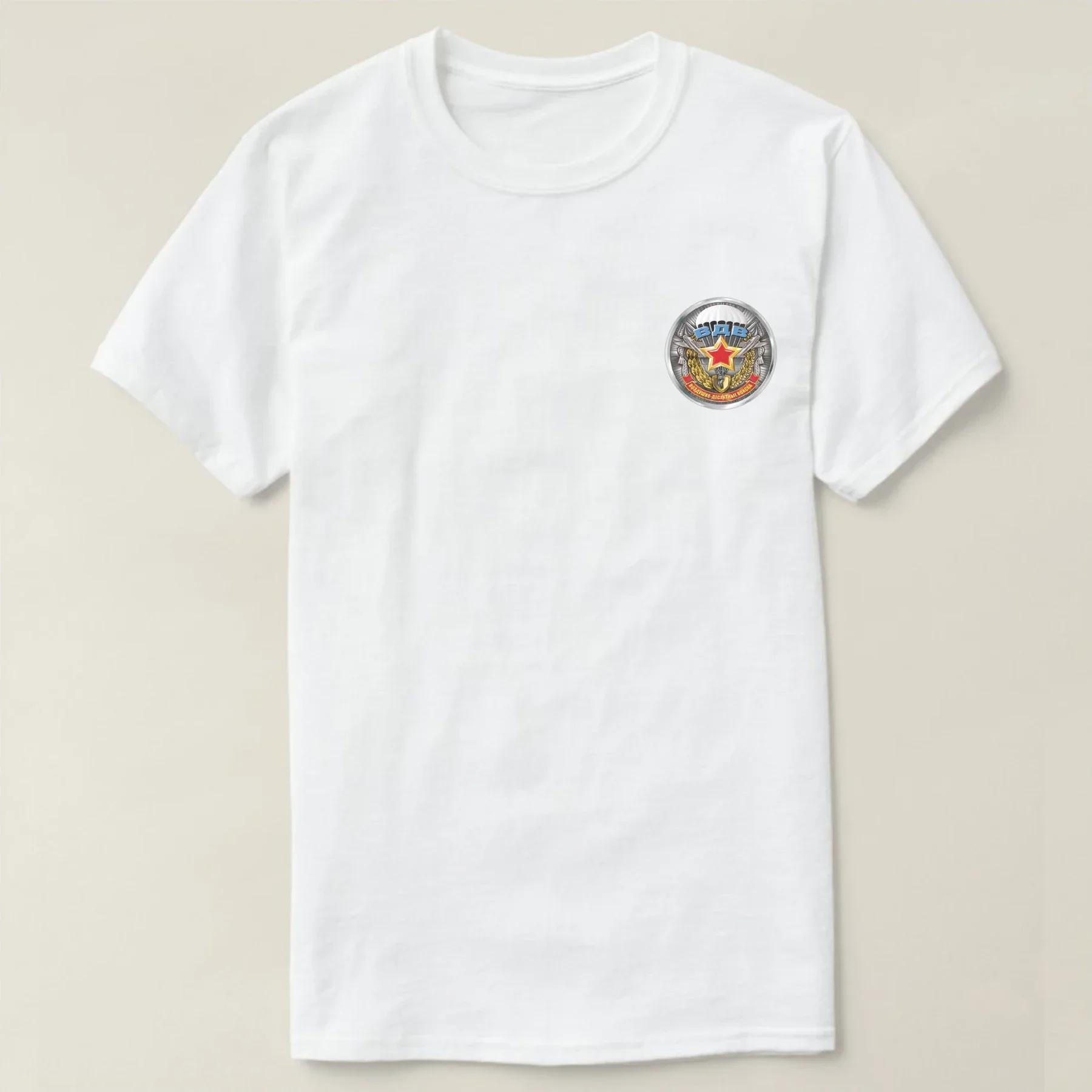 USSR Airborne Troops Russian Spetsnaz VDV Badge TShirt 100 Cotton ONeck Short Sleeve Summer Casual Mens Tshirt Streetwear S