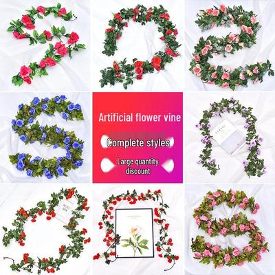Künstliche Rosenranke für Innenraumdecken, Hochzeitsbögen und Dekoration