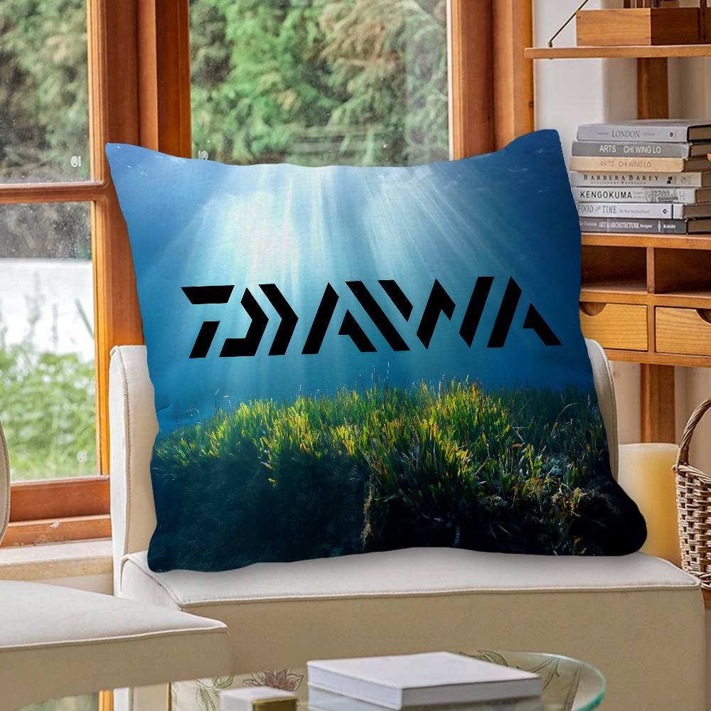 D-Daiwa-A F-FishingS LOGO Personalized Pillow Cover Kids Bedroom Wild Party Decor Pillowcase kid Birthday shower Gift