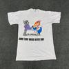 Vintage Kansas Some Turf Wars Never End Funny Print Rare T Shirt