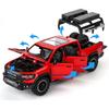 BDTCTK Dodge Ram Mammoth Pick-Up Truck Model Car, Zinc Alloy Pull Back Toy car with Sound and Light for Kids Boy Girl Gift(Red)
