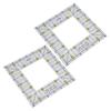 2pcs Quilting Rulers Durable Transparent Acrylic Material Cutting Templates for Scrapbooking Paper Crafts
