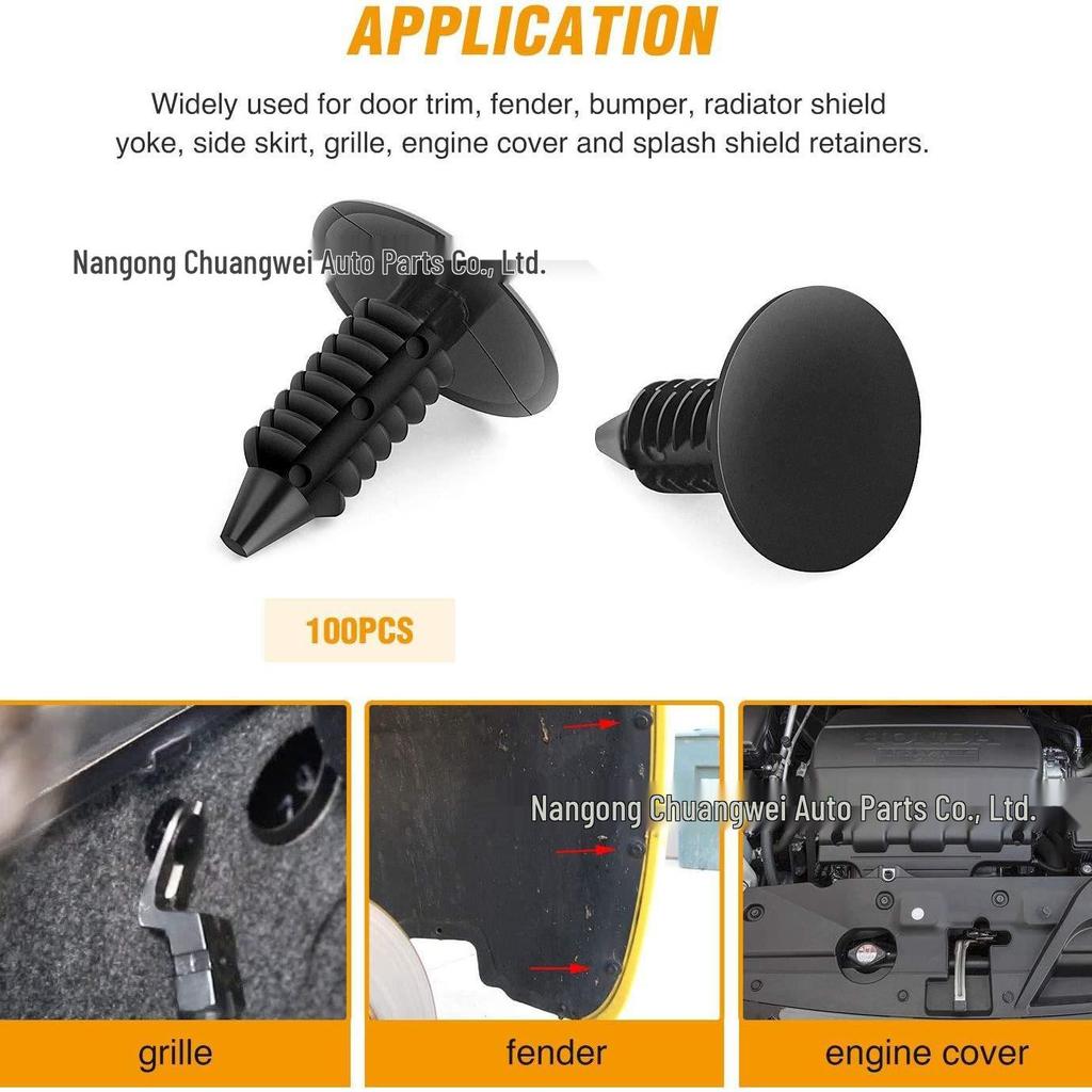 Ford Chrysler Car Fasteners: Mudguard Bumper Shield Plastic Rivets