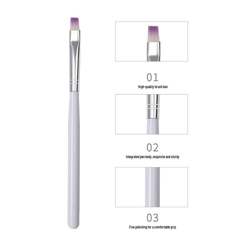 Japanese Gradient Nail Art Gel Pen with Purple Brush Head