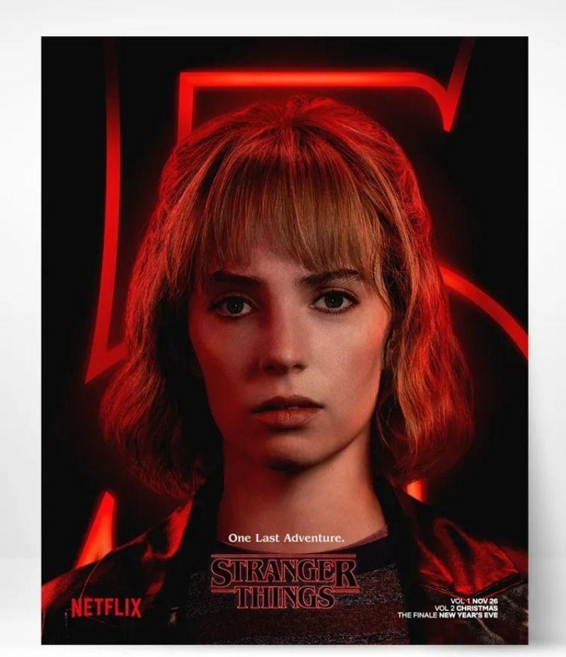 Stranger Things Season 5 Poster Tin Sign 20x30 cm Retro Wall Decor