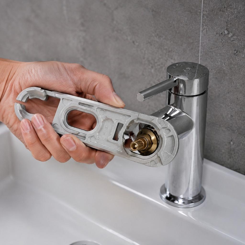 Multi-Function Bathroom Tool for Faucet Installation, Disassembly and Plumbing Sink Maintenance