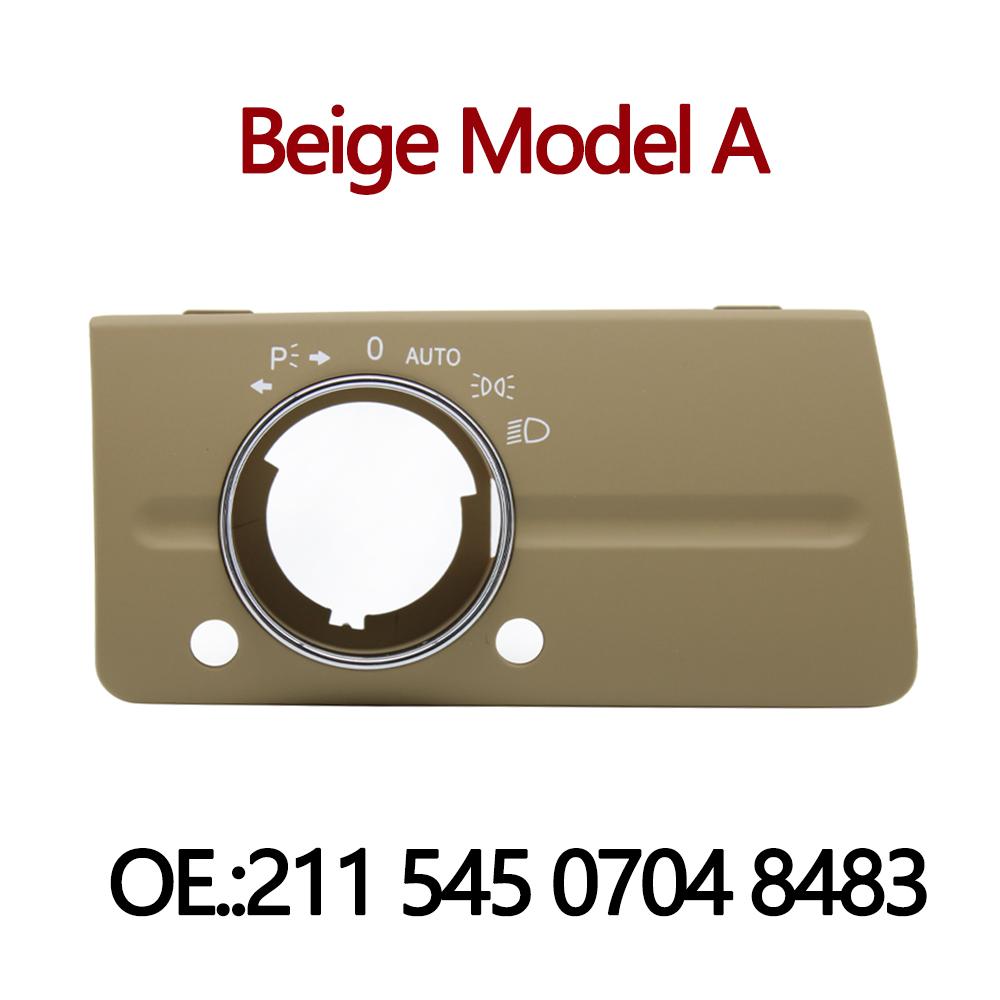 LHD Armaturenbrett Scheinwerferschalter Abdeckung Panel Verkleidung Für Mercedes Benz W211 E-Klasse 320 350 550 2003-2008