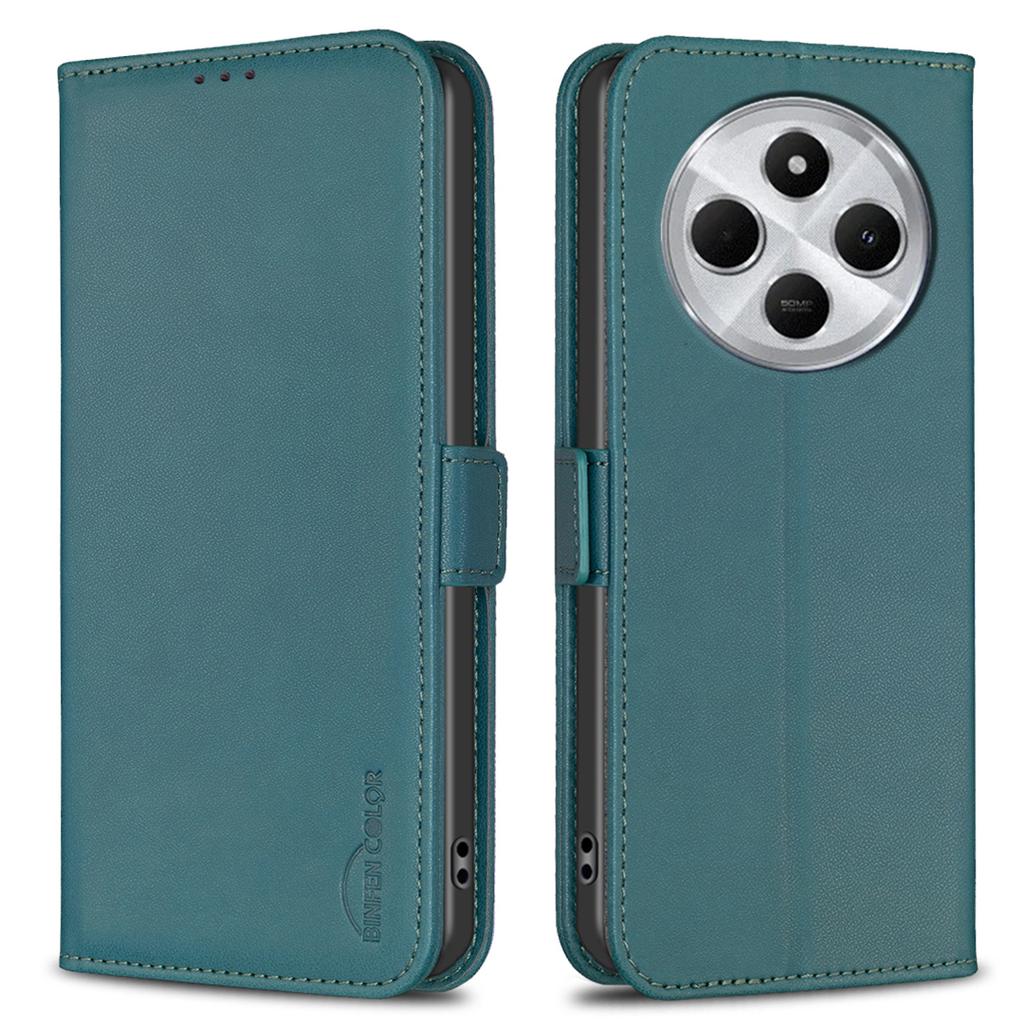 BINFEN COLOR BF31 For Xiaomi Poco C75 4G/Redmi 14R 5G/14C 4G Case PU Leather Flip Folio Phone Wallet Cover