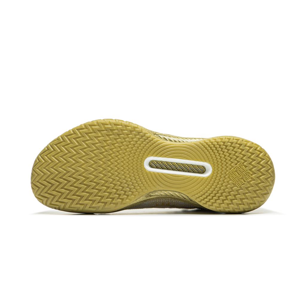 New LINING Gamma Basketball Shoes Men Low Top Gold ABAU039-10