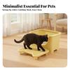 Cat Litter Tray with Grid Box Step Sand Control for Cats