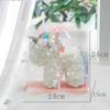 Qixi Unicorn Rose Preserved Flower & Teddy Bear Gift Set for Girlfriend or Kids