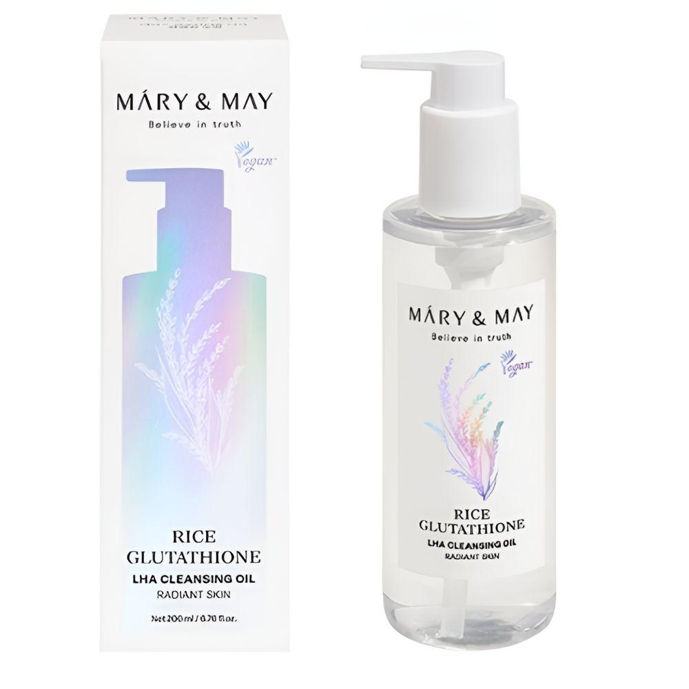 Mary & May Rice Glutathione LHA Cleansing Oil Brightening Pore Care Makeup Remover 200ml