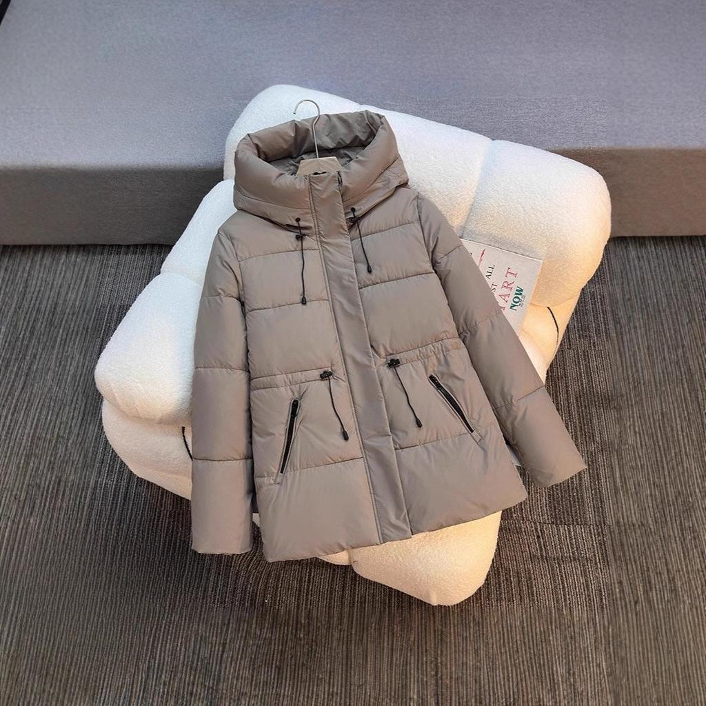 Cotton-padded Jacket Women's Winter New Bread Clothes Plus Size Cotton-padded Jacket Long Ladies Waist Padded Coat.
