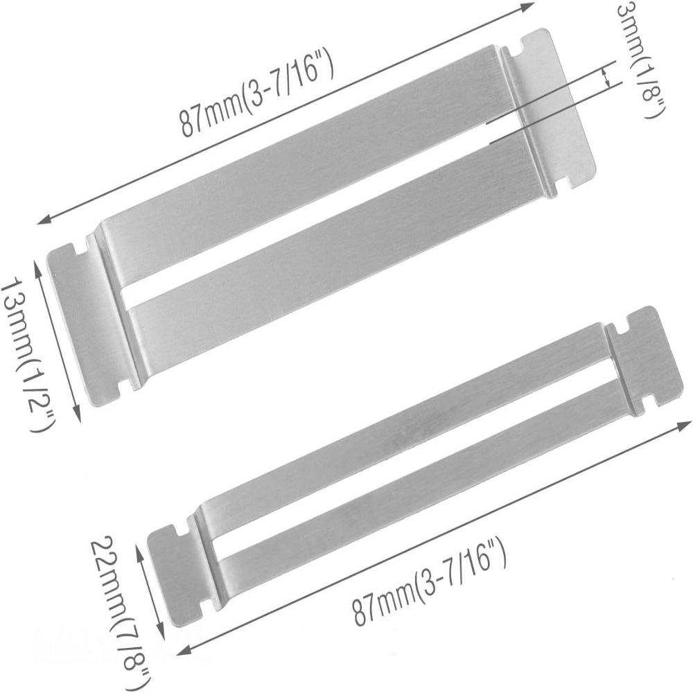 Silver Guitar String Spreader Metal+Rubber Band Fret Polishing Tool Fingerboard Guards For Guitar