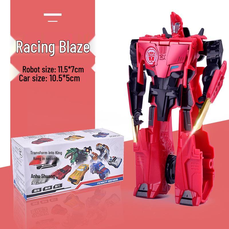 One-Step Transformation Star Steel Robot Toy: Optimus Prime & Bumblebee - Kids  Manual Transformation Robot