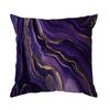 Home Decor Purple and Gold Marbled Pattern Throw Pillow Pattern Cushion Cover Suitable for Sofa Bedroom Car Pillow Cover