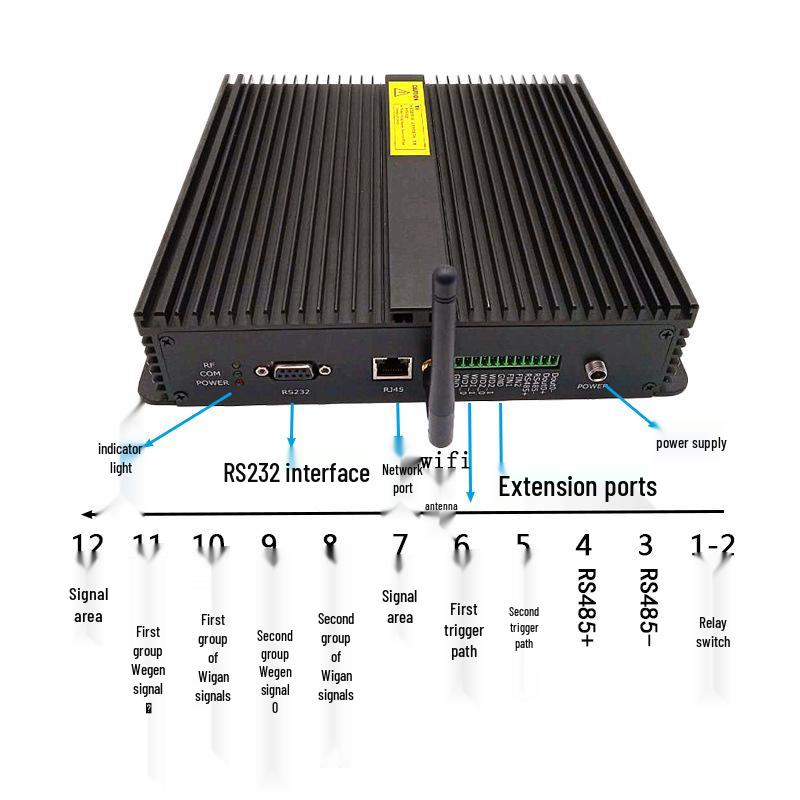 RFID 8-Channel UHF Reader/Writer with WiFi for Warehouse Management and Multi-Antenna Support