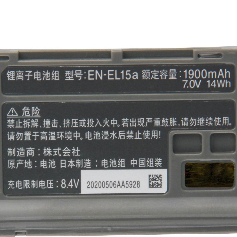 EN-EL15a Rechargeable Li-ion Battery For Nikon Z6 Z7 Z5 D850 D810 D7500 D750 D610 D500 D780 D7200 Camera Battery