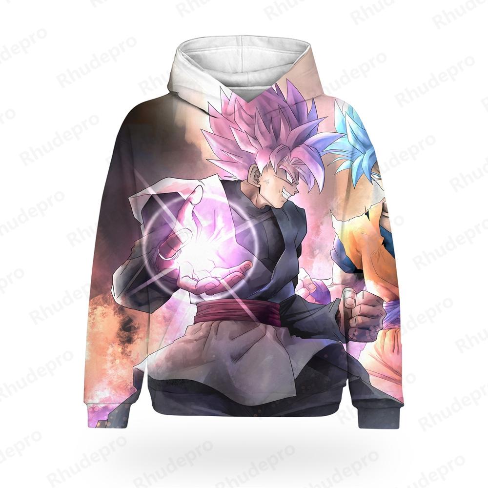 Boy Clothes Men Goku Harajuku Style Vegeta High Street Dragon Ball Couple Outfit Gym Hoodie Man Long Sleeve Tee Tops 2025