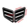 2X Engine Hood Vent For Renault Megane 3 RS Clio MK4 2010-2016 Louvers Air Scoop Bonnet Vent Cover Air Intake Cover Glossy Black