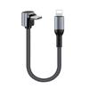 Dual Type-C Elbow PD100W Fast Charging Short Cable for Car & Power Bank