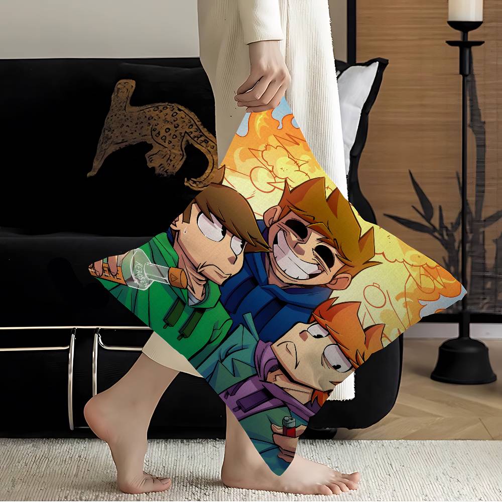 

Animated Eddsworld movie Cushion Cover Car Throw Pillow Case For Sofa Car Christmas Gift xcm xcm 30x30 cm