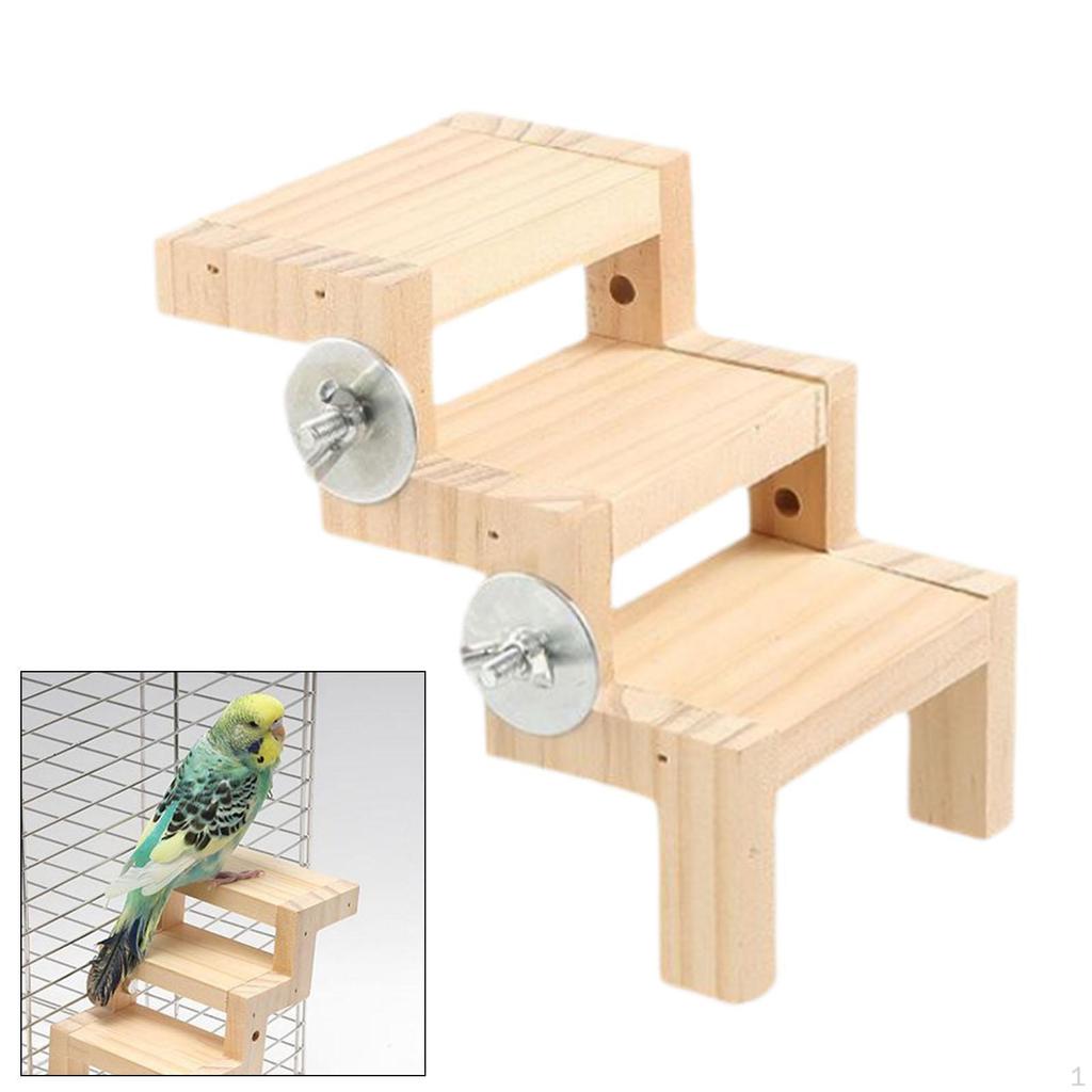 Bird Cage Climbing Ladder Perch Parrot Toy Play for Cockatiels