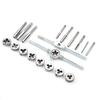 20pcs Metric Thread Tap Die Set Alloy Portable High Hardness Tap Die Hand Tools Set