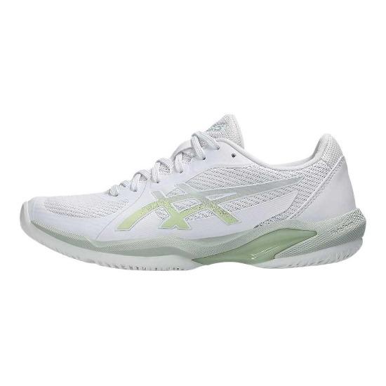 Asics Solution Swift FF 2 Comfortable Versatile Fashionable Trendy Durable Low-Top Tennis Shoes Women Sneaker White Green 1042A265-103