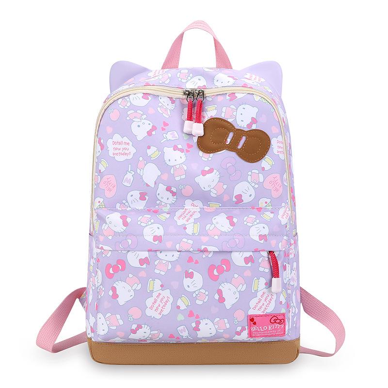 School Bag Female Large Capacity Student Backpack High School Junior High School College Student Wild Backpack Printed Logo