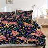 3pcs Butterfly Print Bedding Set, Suitable for Bedroom Decoration, (Includes 1 Duvet Cover And 2 Pillowcases, Quilt Not Included) yy250822169