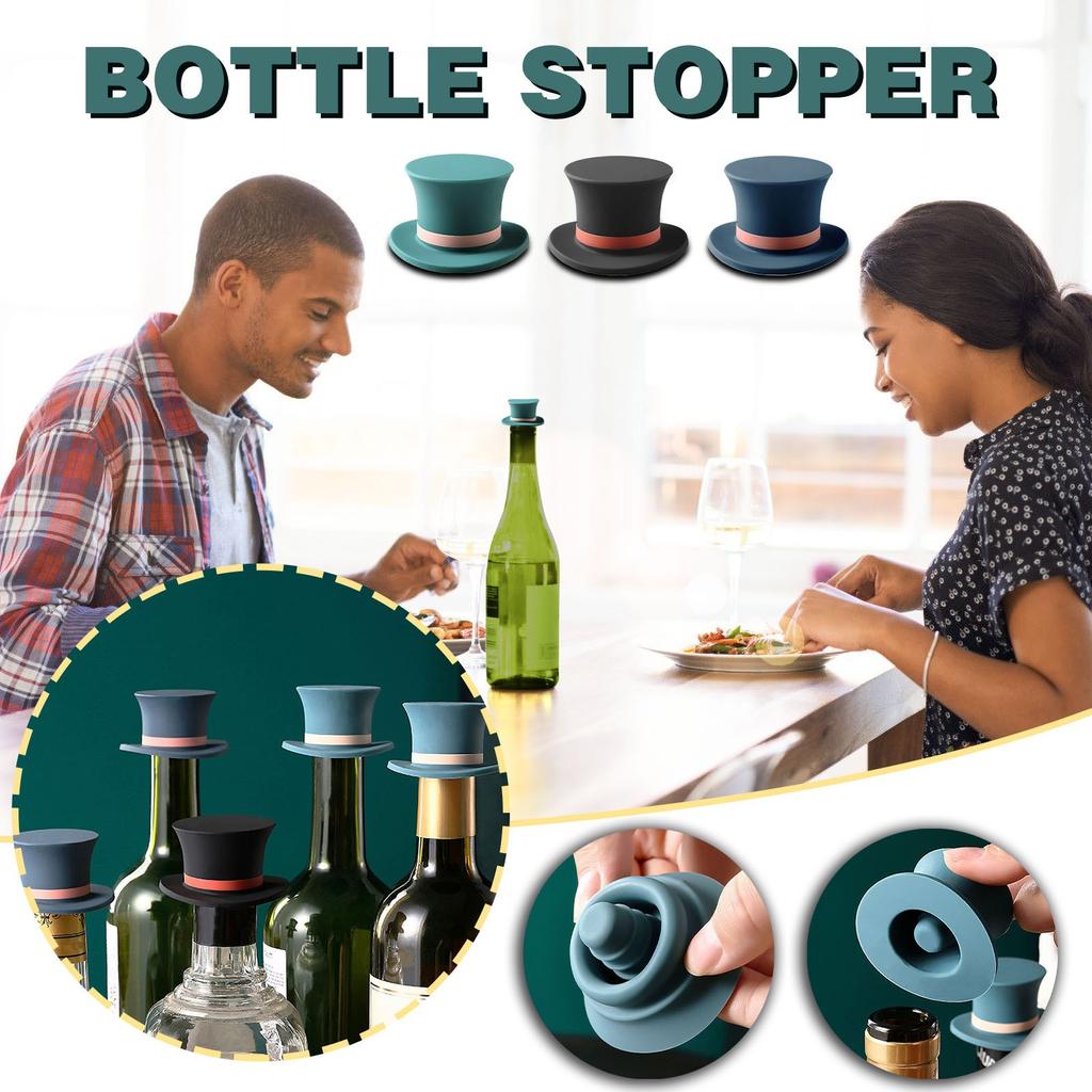 Cap Bottle Stopper Silicone Leak-proof Lid Sealing Wine Bottle Cap